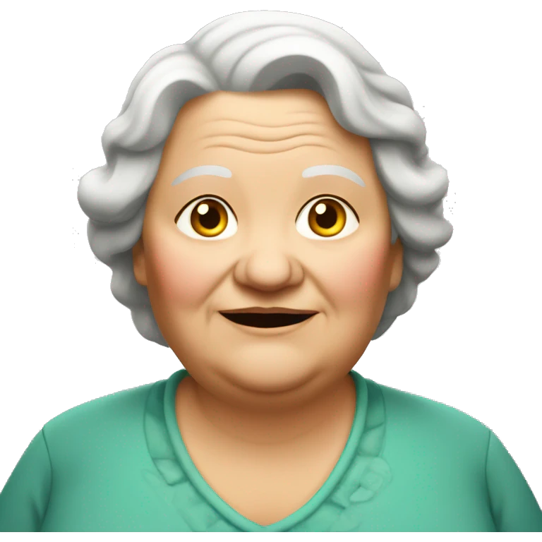 Old fat woman emoji