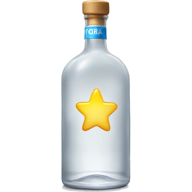 Vodka bottle emoji