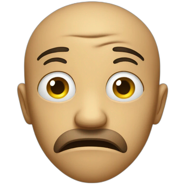 staring with despair and bemusement emoji