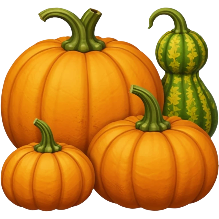 fall scene with pumpkins emoji