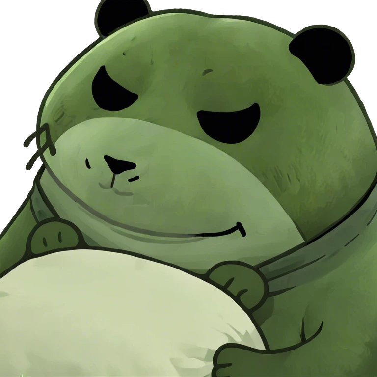 panda going to sleep in a bed with a pillow and blanket  emoji