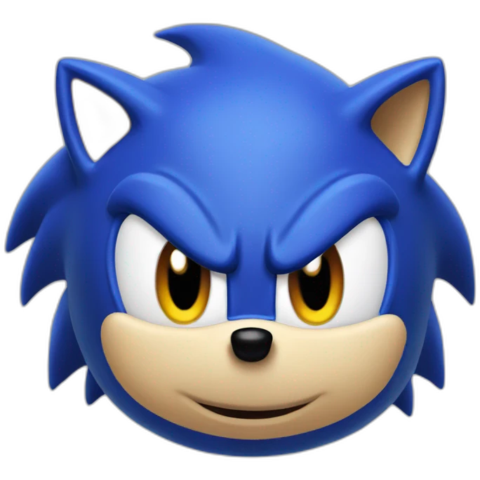 Blue Sonic the hedgehog emoji
