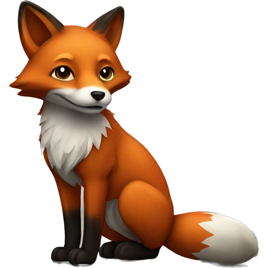 Fox on the street emoji