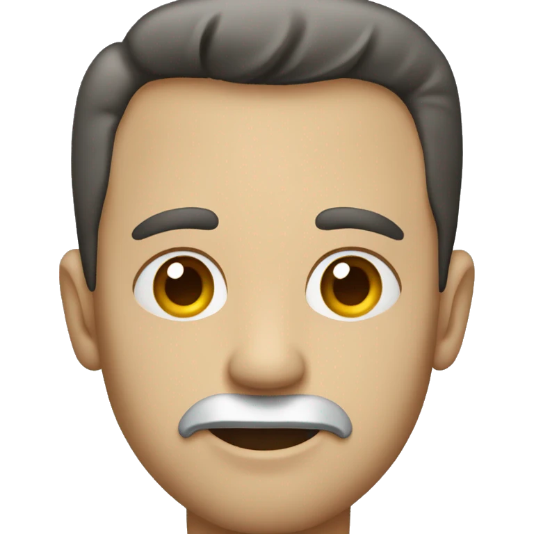 A man with a bone in his jaw emoji