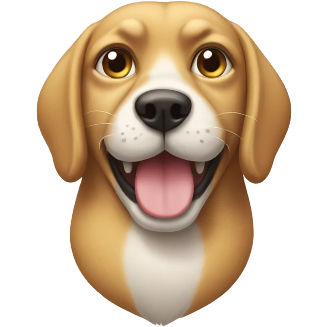 Half cat half dog emoji