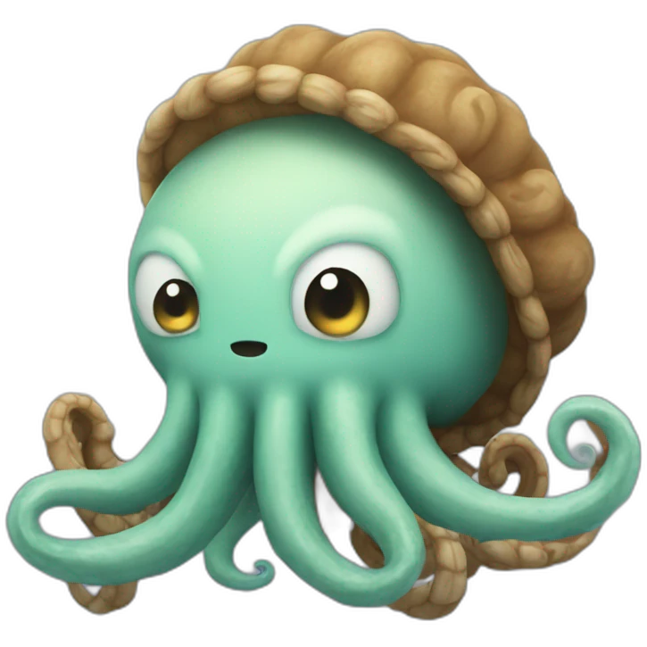 an adorable kraken that got lost emoji