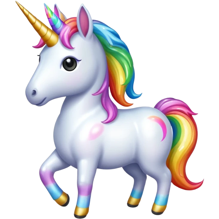 Un unicornio vomitando emoji