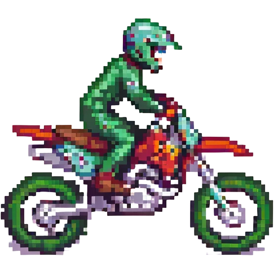 motor cross, side view emoji
