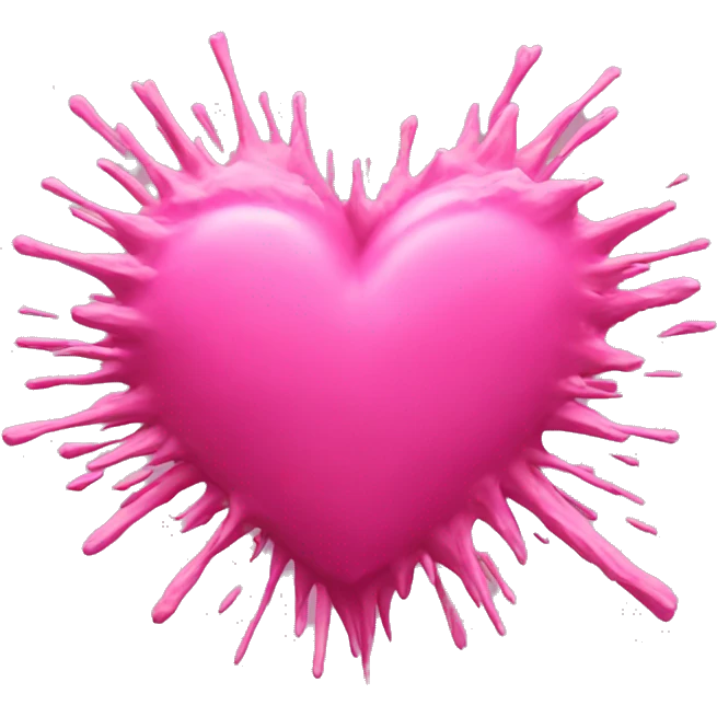 Pink heart explosion  emoji