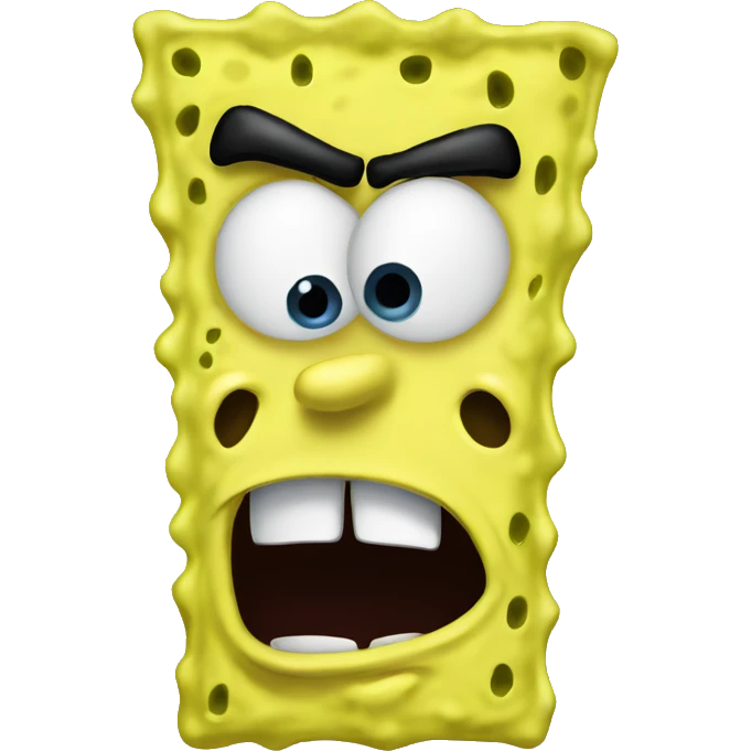 Spongebob angry emoji