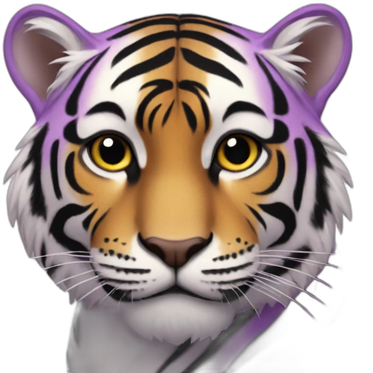 Tigre violet emoji