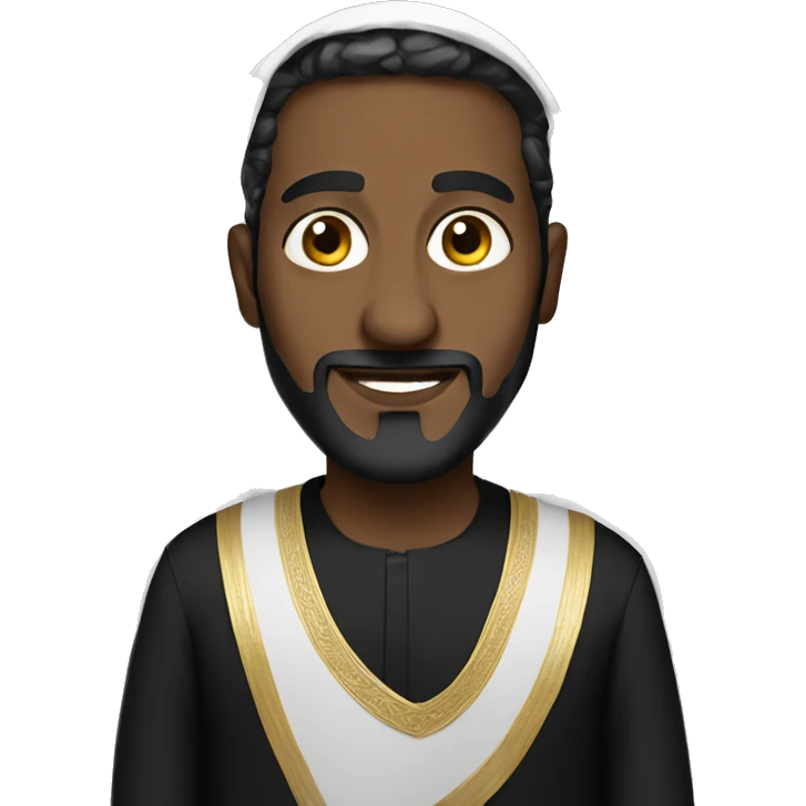 Saudi-man black clothe emoji