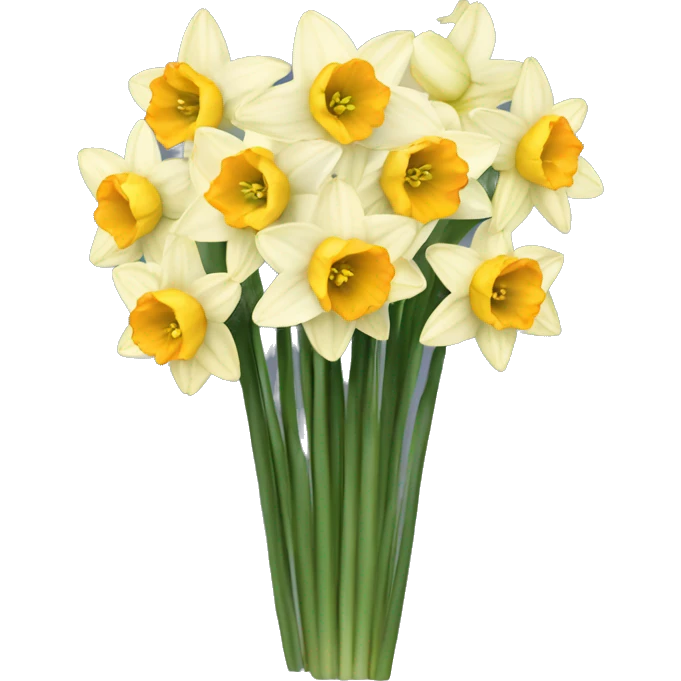 Pretty bouquet of narcissuses  emoji
