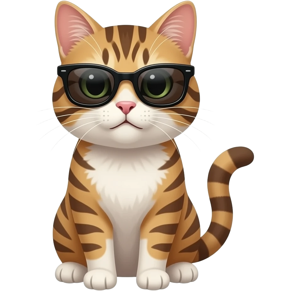 Cat wearing sunglasses emoji