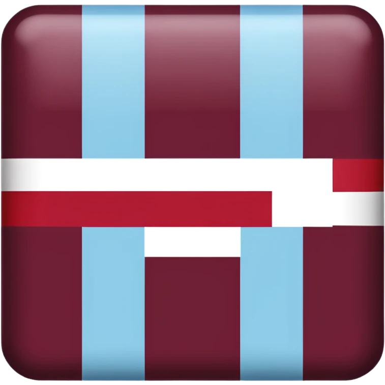 Austria flag with dark burgandy and light blue colours instead emoji