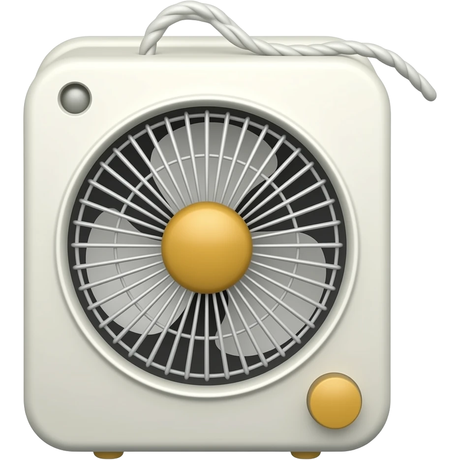 Fan and rope emoji