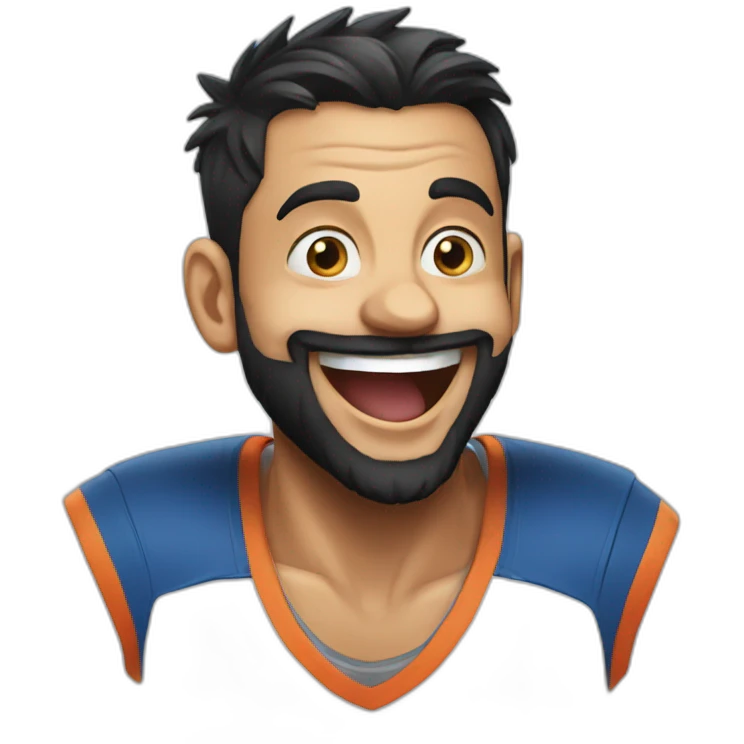 Laughing Virat emoji