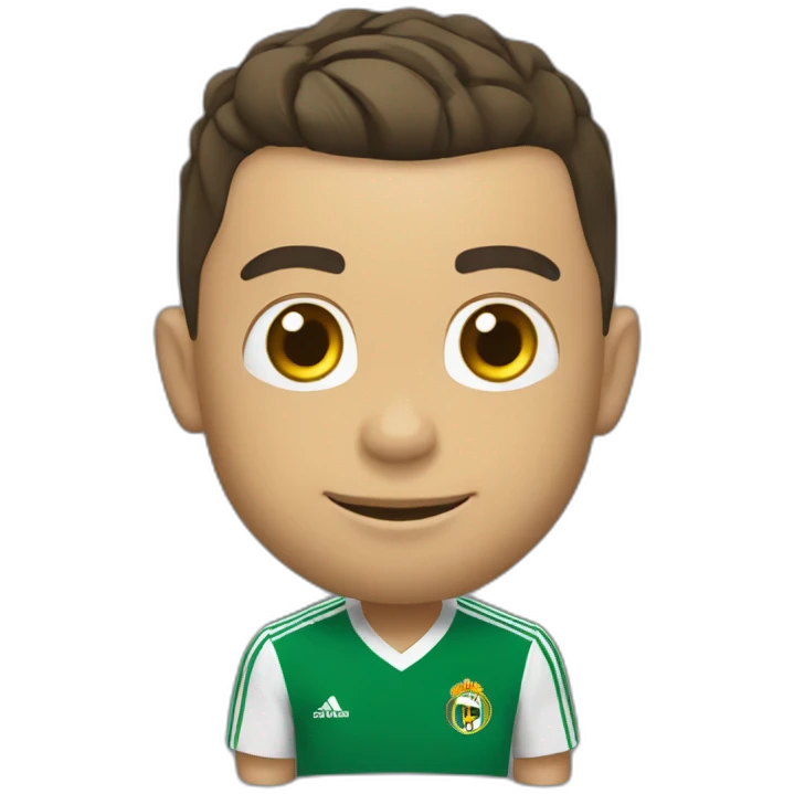 Cristiano Ronaldo avec le ballon d’or emoji