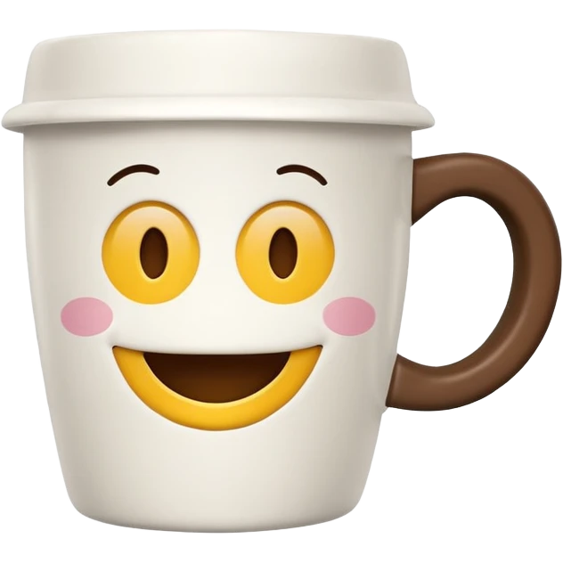 smiley coffee cup good morning emoji
