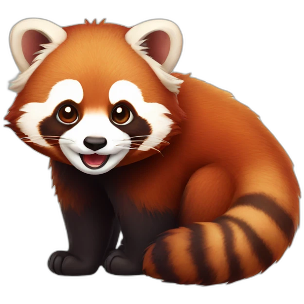 happy red panda emoji