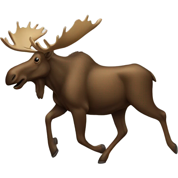 Moose tripping  emoji