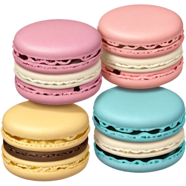 Three Macarons  emoji