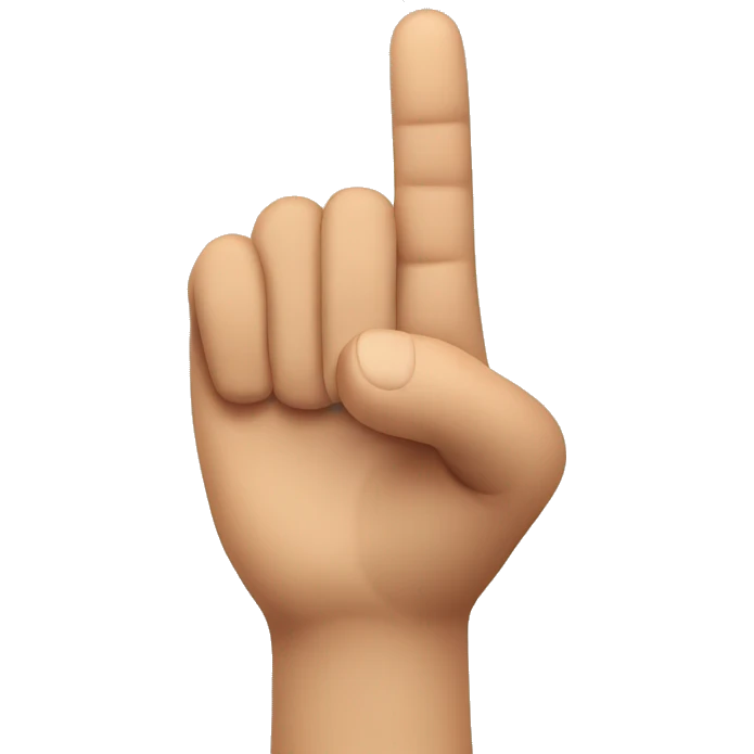 finger pointing first person pov emoji