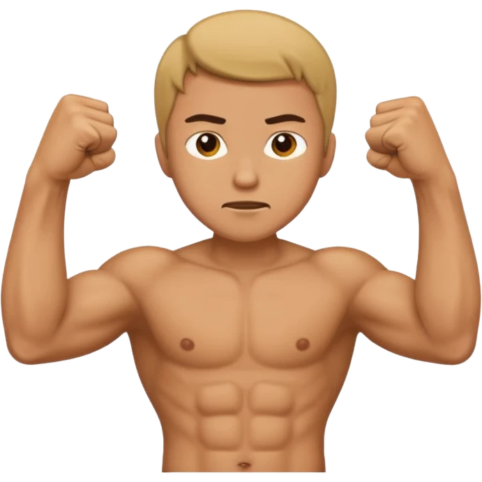 man holding a first infront of his groin emoji