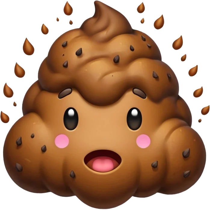 Exploding poop emoji emoji