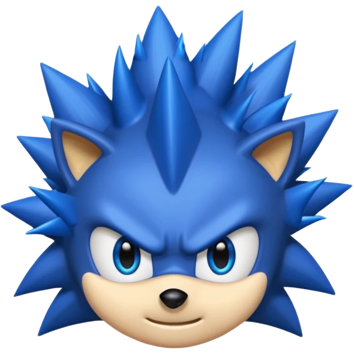 Black sonic emoji