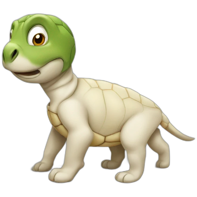 Tortue sur chien emoji