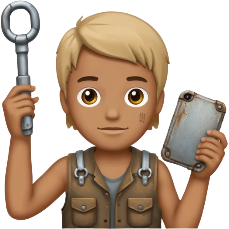 Mason6-7 holding a 41 emoji