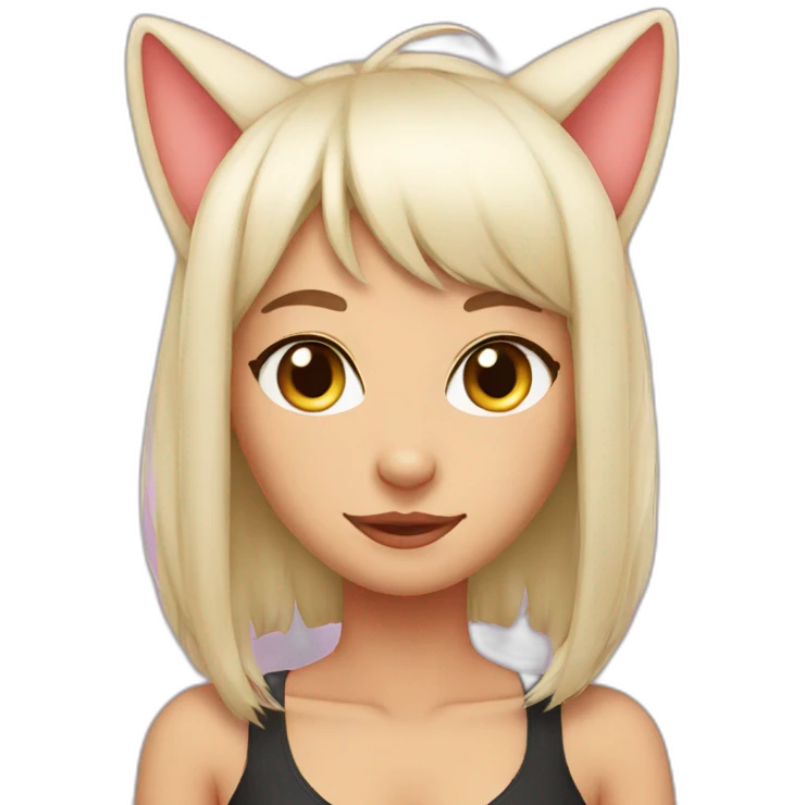 sexy cat ears emoji