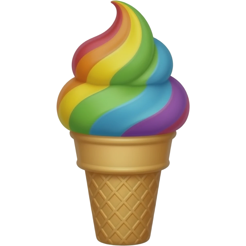 ice cream rainbow emoji