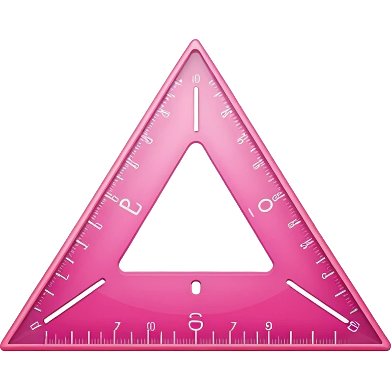 mac os icon, protractor, triangle, pink emoji