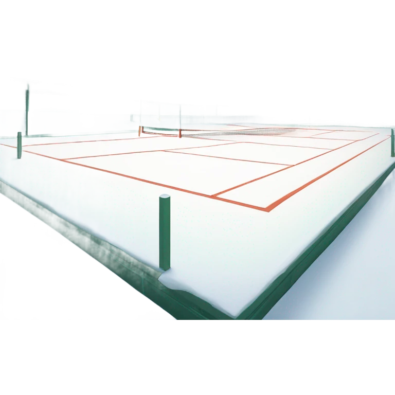 Snow on a tennis court emoji
