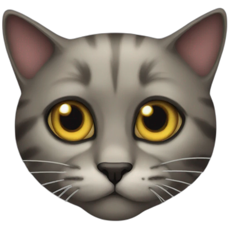 Scary cat emoji