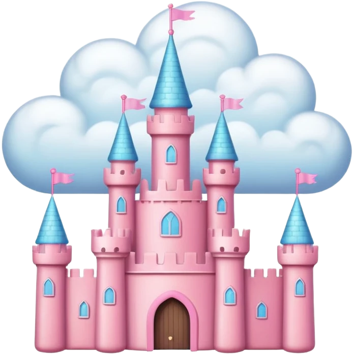 cloud pink castle emoji