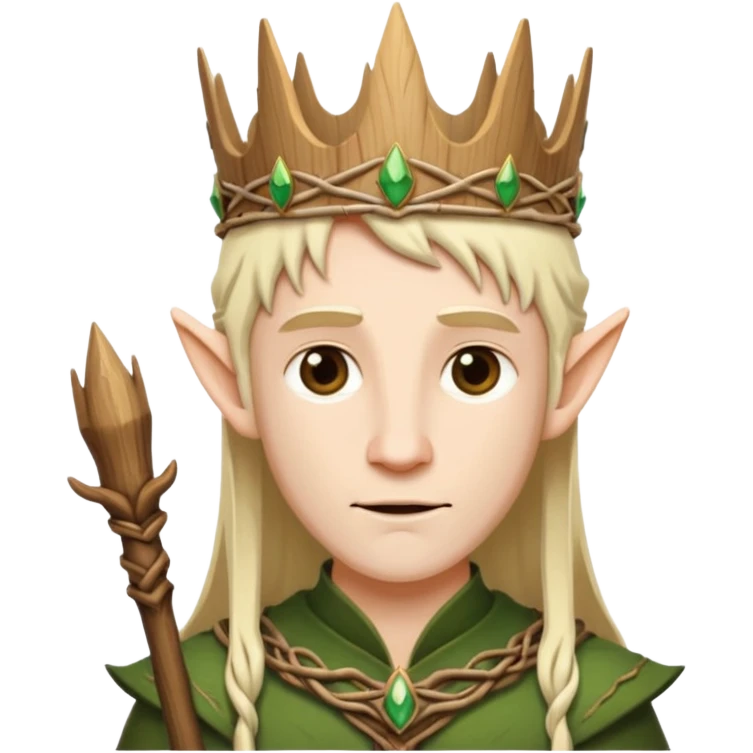 Elven King wooden crowen out of sticks emoji