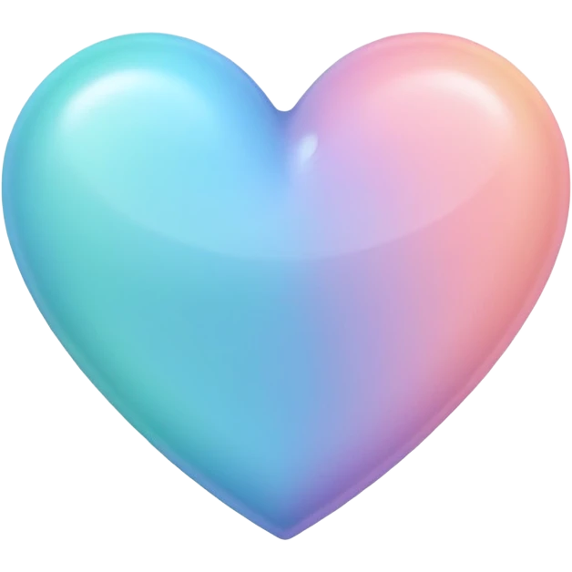 Colorful Pastel heart emoji