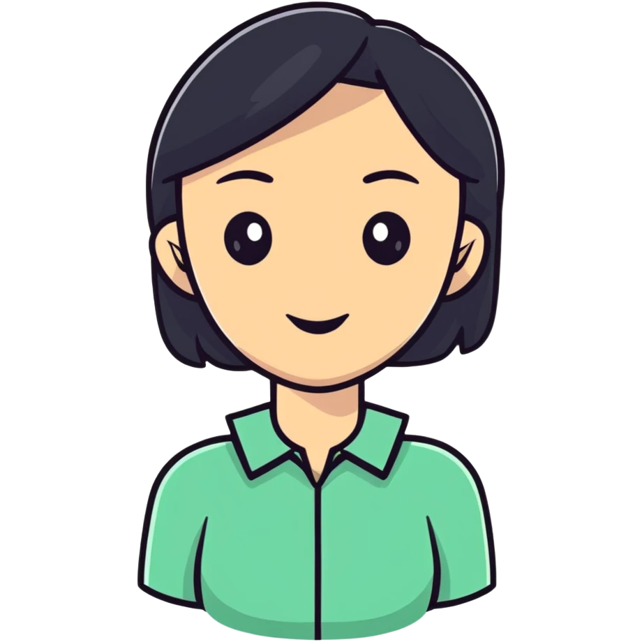 confident woman cartoon for cosmetic surgery advertisement emoji