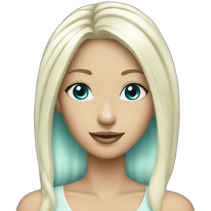 Girl-with-white-blond-hair-and-q=aquamarine-eyes emoji