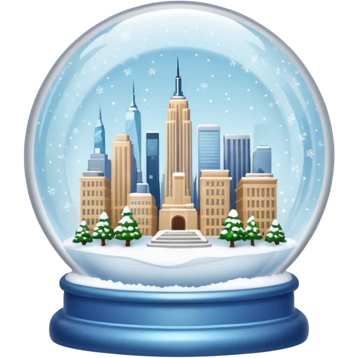 new york city snow globe emoji