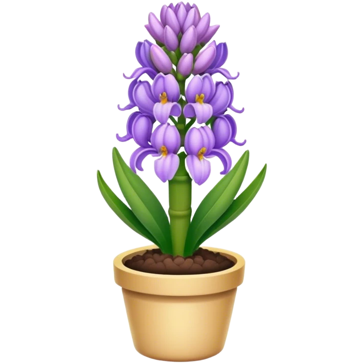 light purple hyacinth emoji