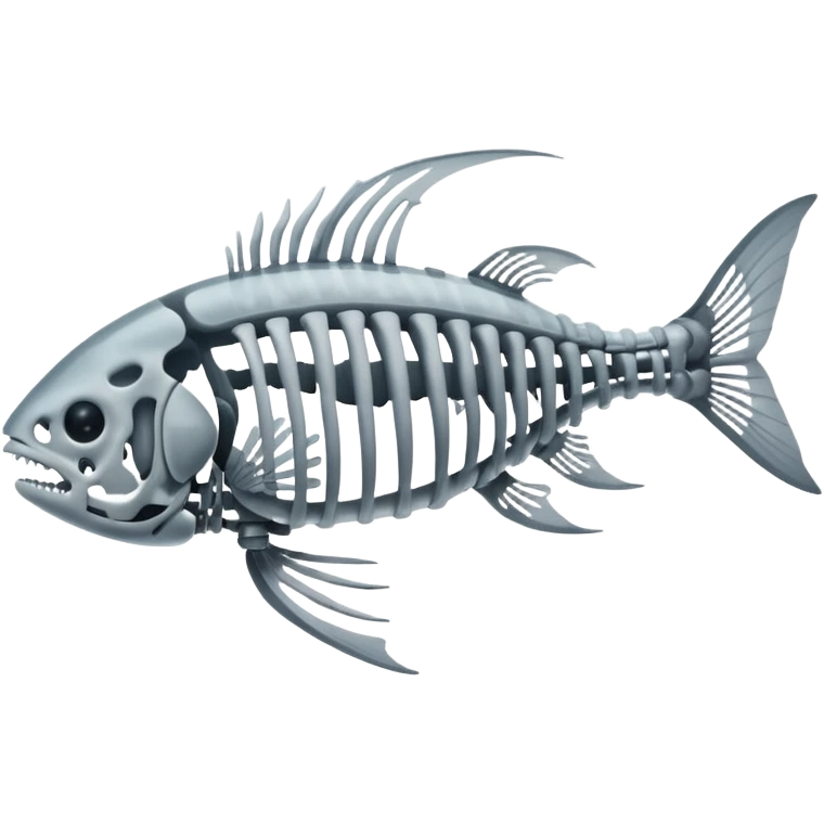 Fish Skeleton X ray emoji