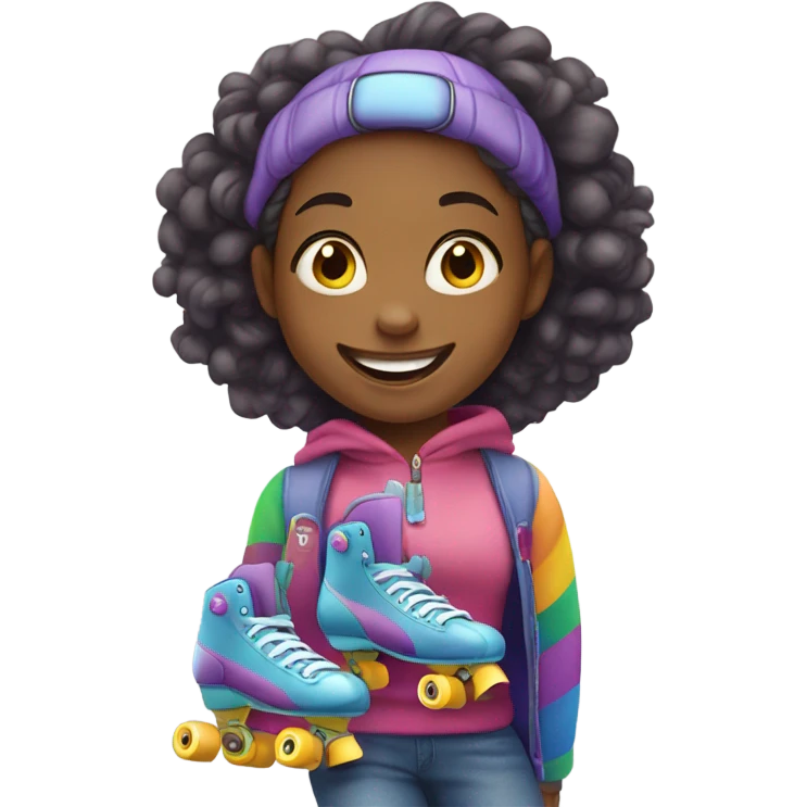 girl on roller skates emoji