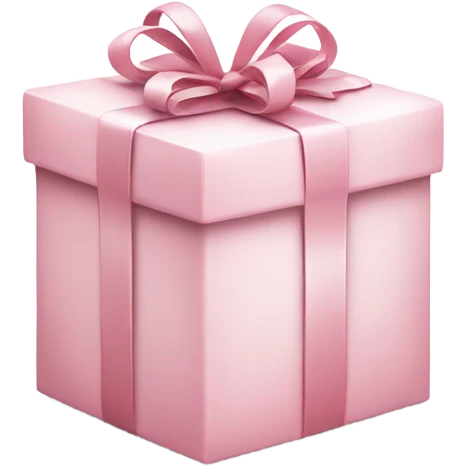 Light pink Christmas gifts under a white Christmas tree  emoji