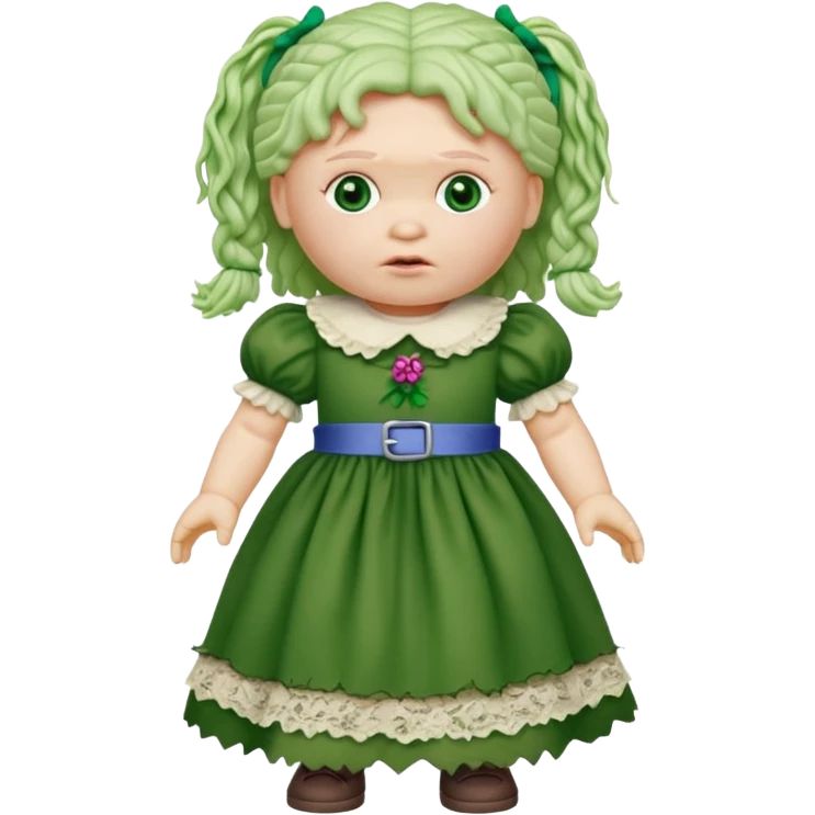 Evil cabbage patch doll emoji