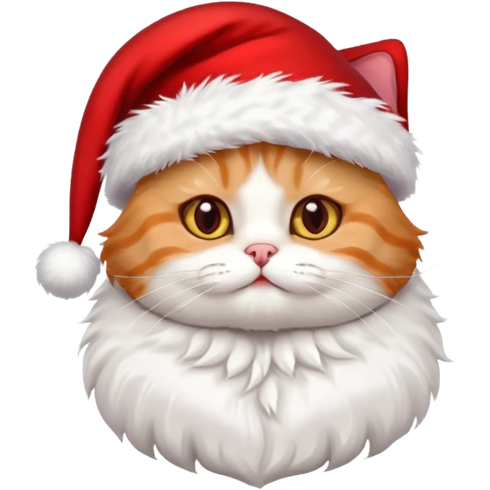 a full-body cute cat with Christmas accessories  emoji