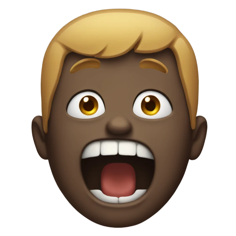 Screaming  emoji